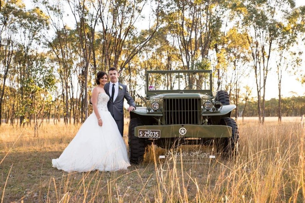 Tim and Jacinta Keogh were married on May 16 at Baringa Nursery and Jacinta's parents' property.
